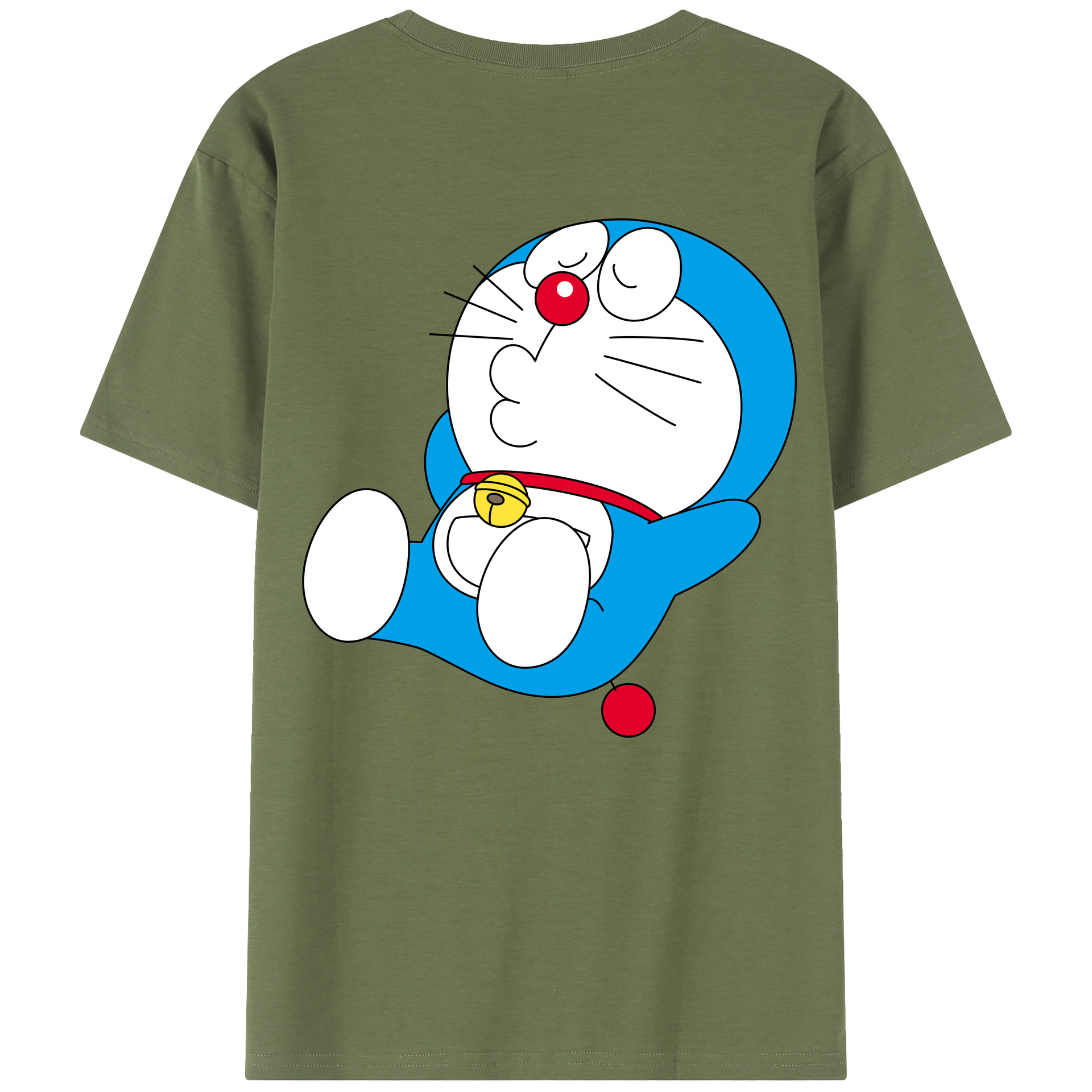 （画像用） ドラえもん Doraemon 綿100％半袖Tシャツ（背面プリント）